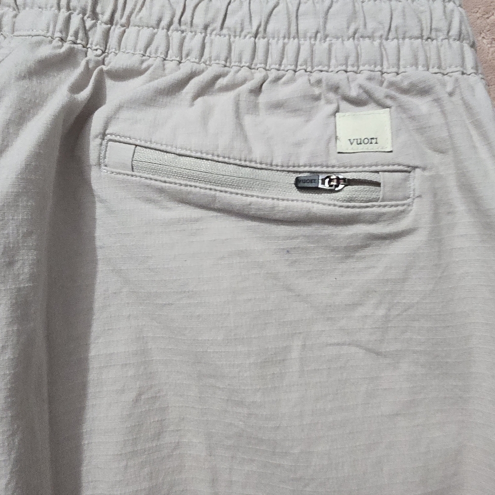 Vuori Vintage Ripstop Pants Coconut Light Khaki DuraTerra | Size Xlarge - Picture 7 of 7